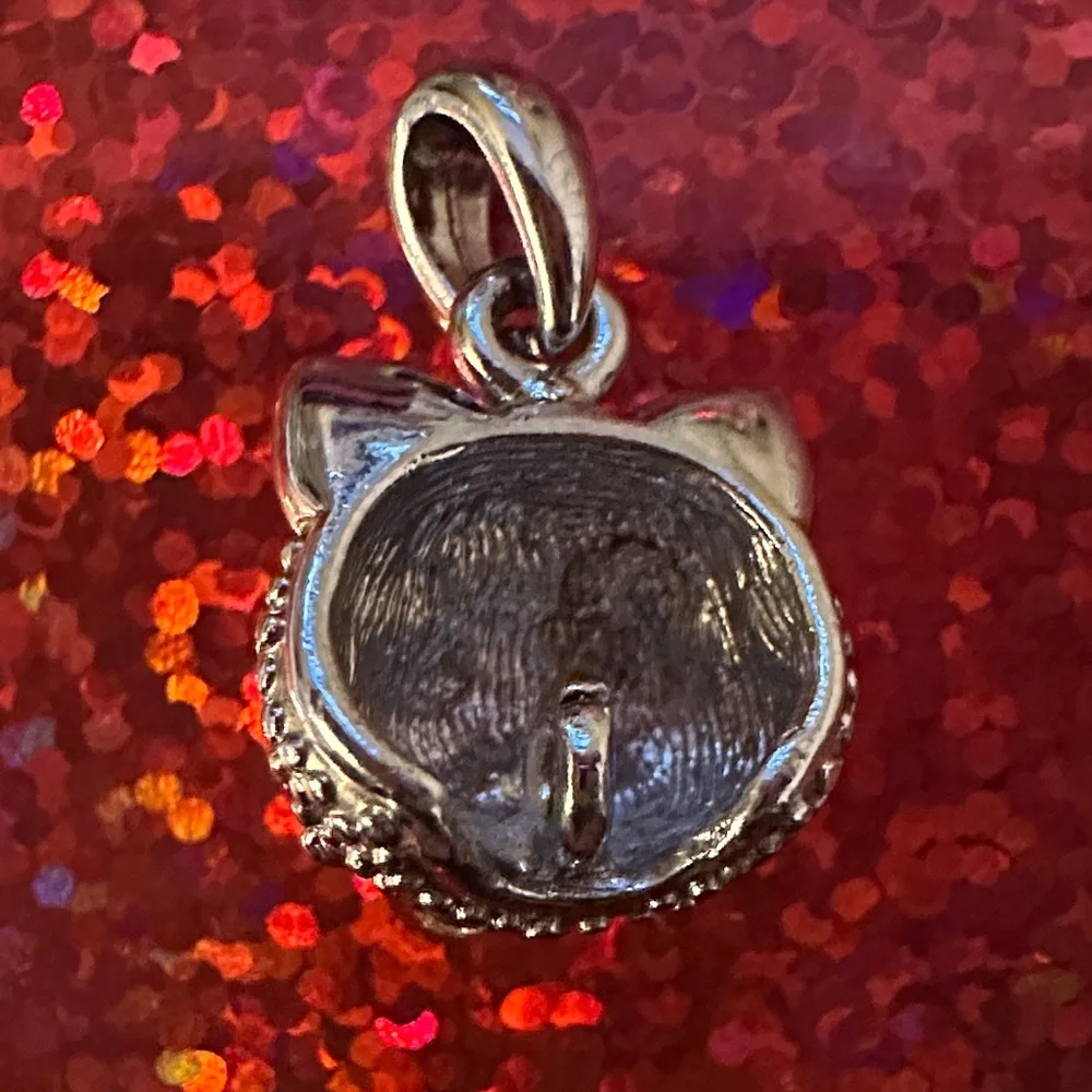 Crystal Cat Pendant Charm